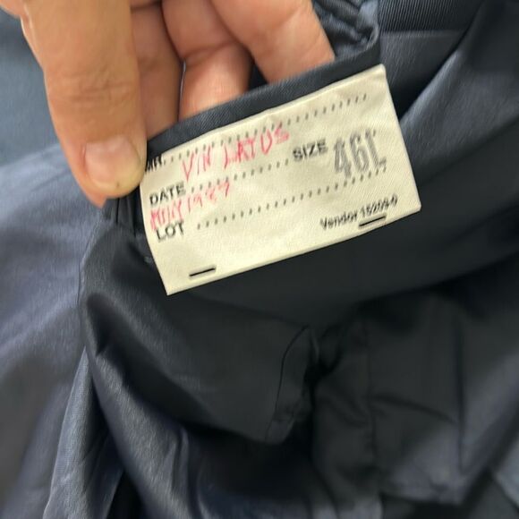 Towncraft 46L Navy Gold Tone Buttons Elegant Stunning Sport Blazer Jacket - Picture 10 of 13